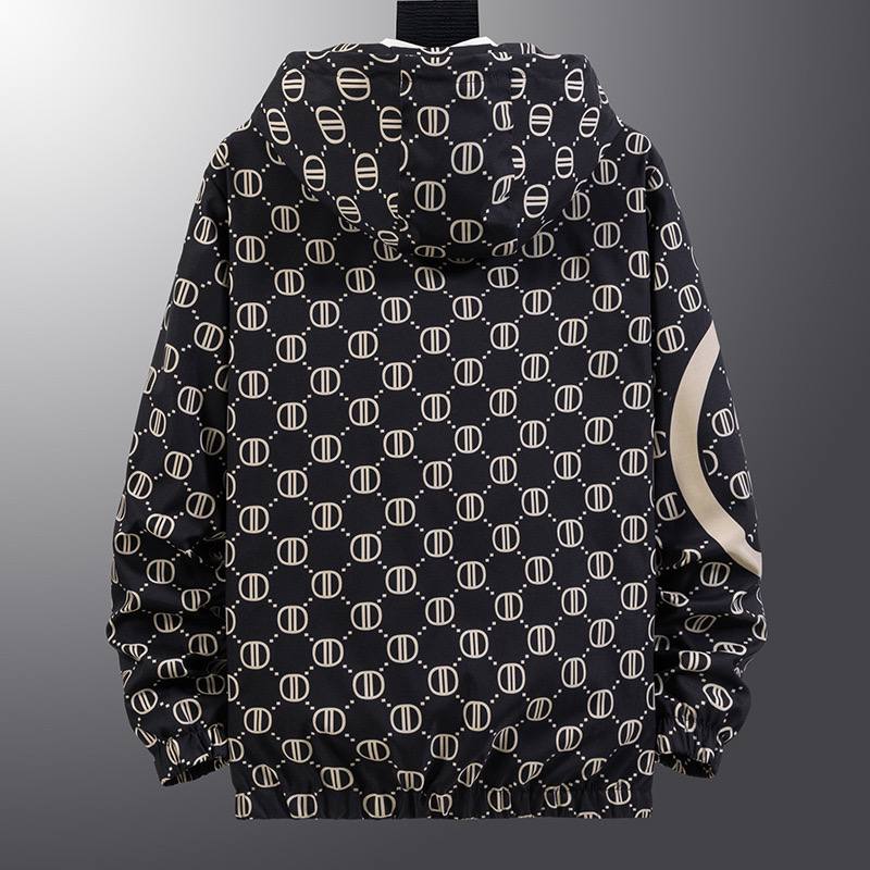 Куртка-худи с принтом в европейском стиле — стильная, приталенная, с капюшоном. Идеальна для осени и повседневных образов. — изображение 2