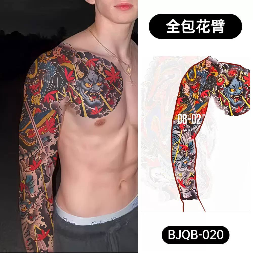 Тату‑наклейка — китайский традиционный стиль, водонепроницаемая и потостойкая. Подходит для всей руки, универсальна и популярна на праздниках и вечеринках. — изображение 5