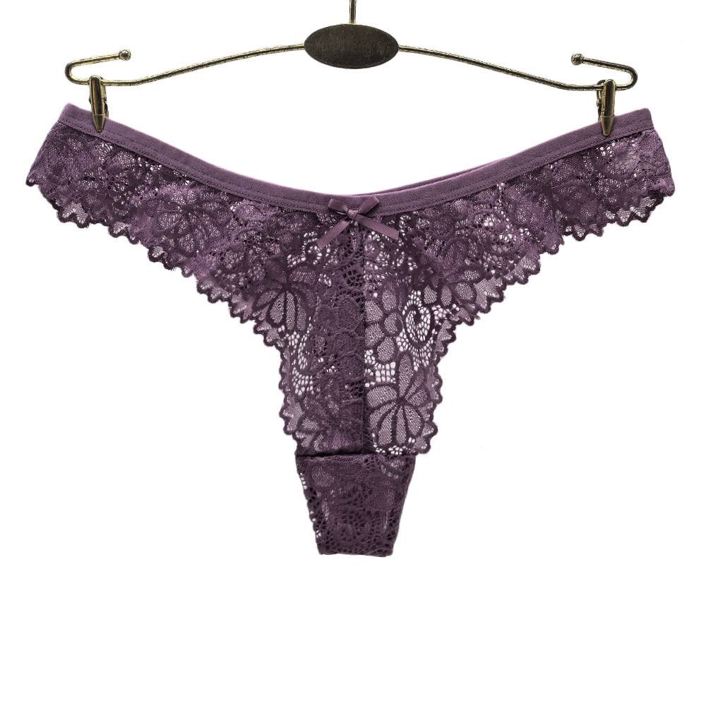 Низкие кружевные стринги 'Invisible Lace' с хлопковым клином — невидимый и дышащий дизайн — изображение 4