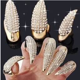 Ретро-кольцо в виде орлиного когтя с камнем, винтажный стиль — изображение 3