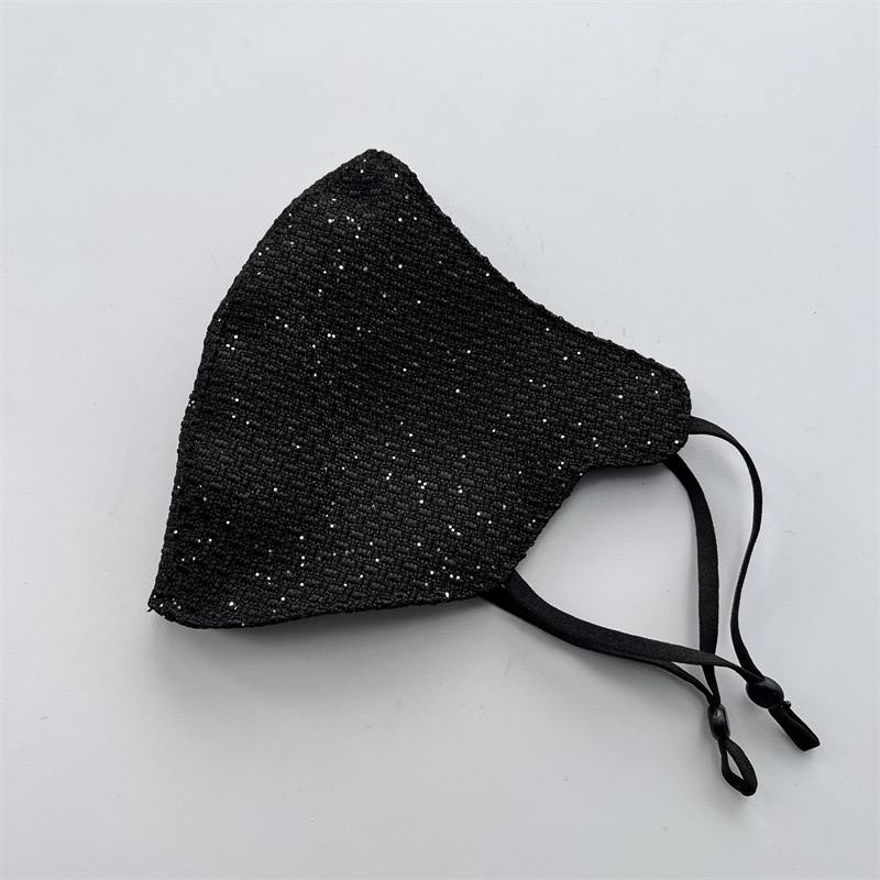 Женская утеплённая маска с вуалью и стразами, осенне-зимняя модель с защитой от ветра, стильный дизайн с объёмным эффектом. — изображение 7