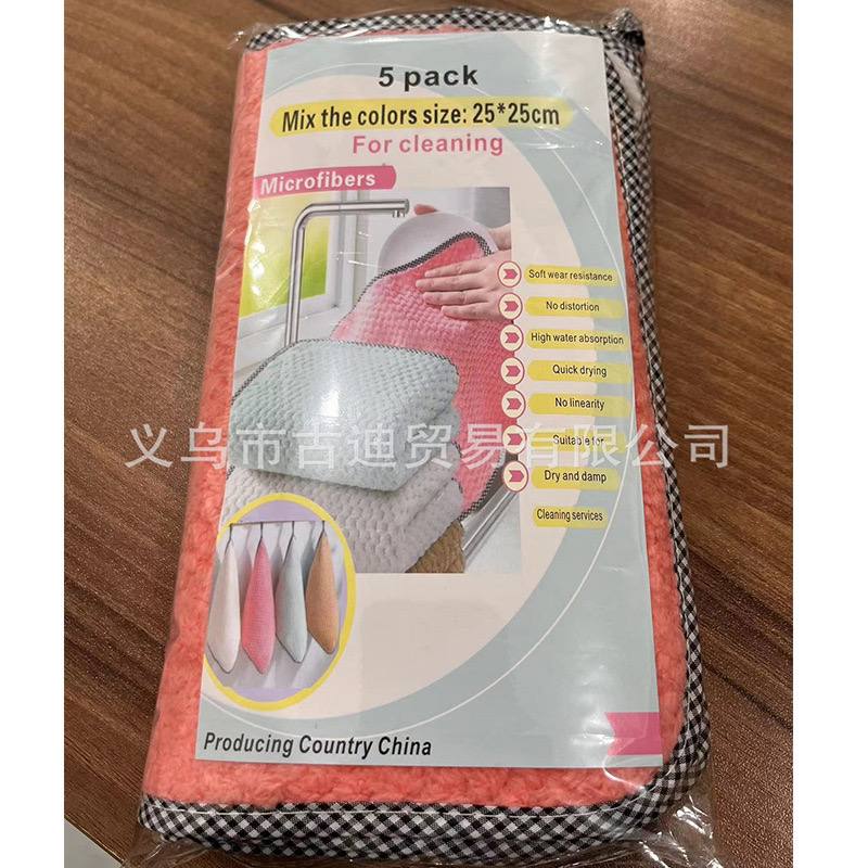 Кухонные тряпки для мытья посуды и протирки поверхностей, толстые, впитывающие, не оставляют жирный налёт. — изображение 4