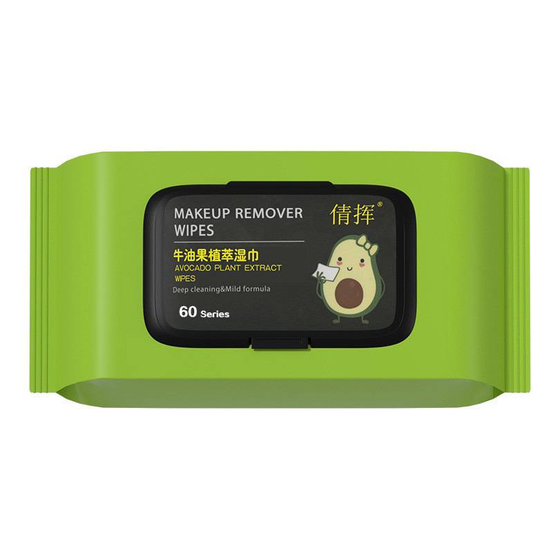 Очищающие одноразовые салфетки с экстрактом авокадо для бережного удаления макияжа с глаз, губ и лица. Подходят для глубокой очистки. Удобны в дороге. — изображение 4