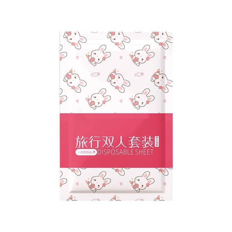 Одноразовый комплект постельных принадлежностей для поездов, отелей и путешествий: простыни, наволочки, одеяла. Удобно, гигиенично и подходит для краткосрочного использования. — изображение 2