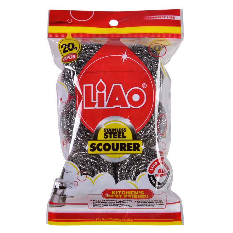 Металлическая губка из нержавеющей стали для эффективной очистки посуды и кухонной утвари. — изображение 5