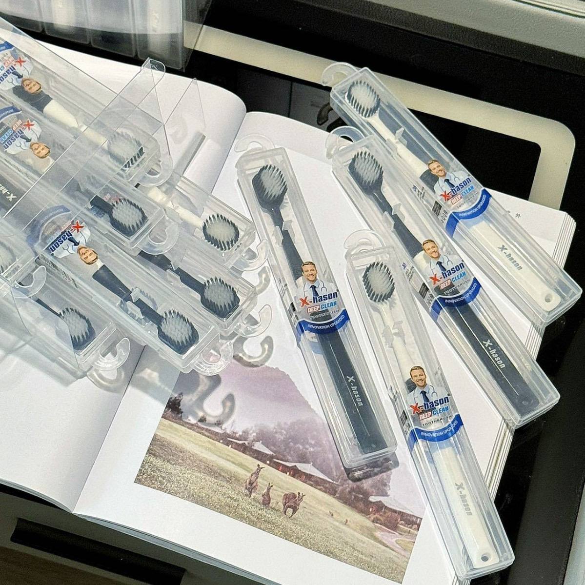 Оригинальная американская зубная щётка X-hason 5-го поколения — эффективная очистка, улучшенный дизайн и мягкая щетина для бережного ухода за полостью рта. — изображение 2