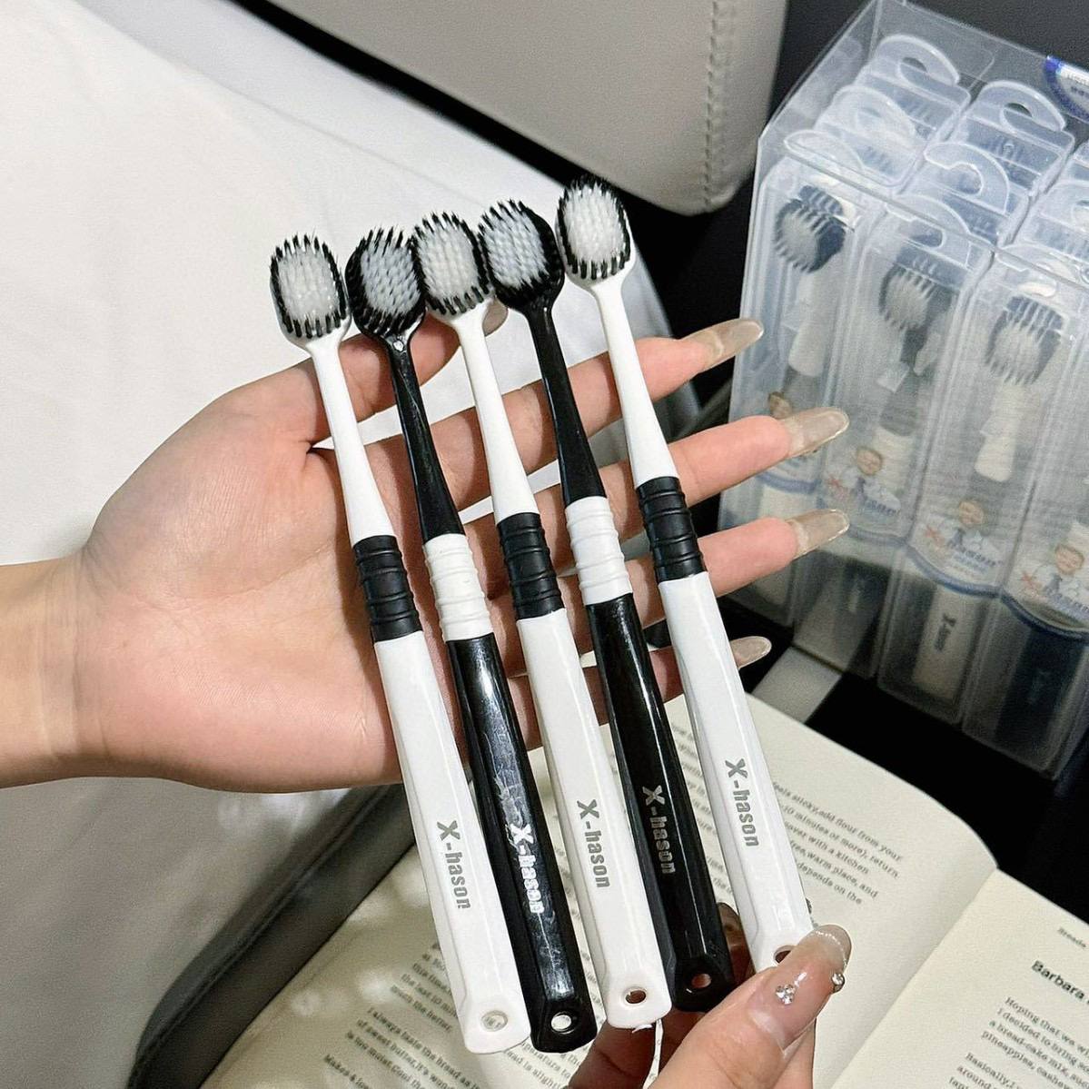 Оригинальная американская зубная щётка X-hason 5-го поколения — эффективная очистка, улучшенный дизайн и мягкая щетина для бережного ухода за полостью рта. — изображение 3