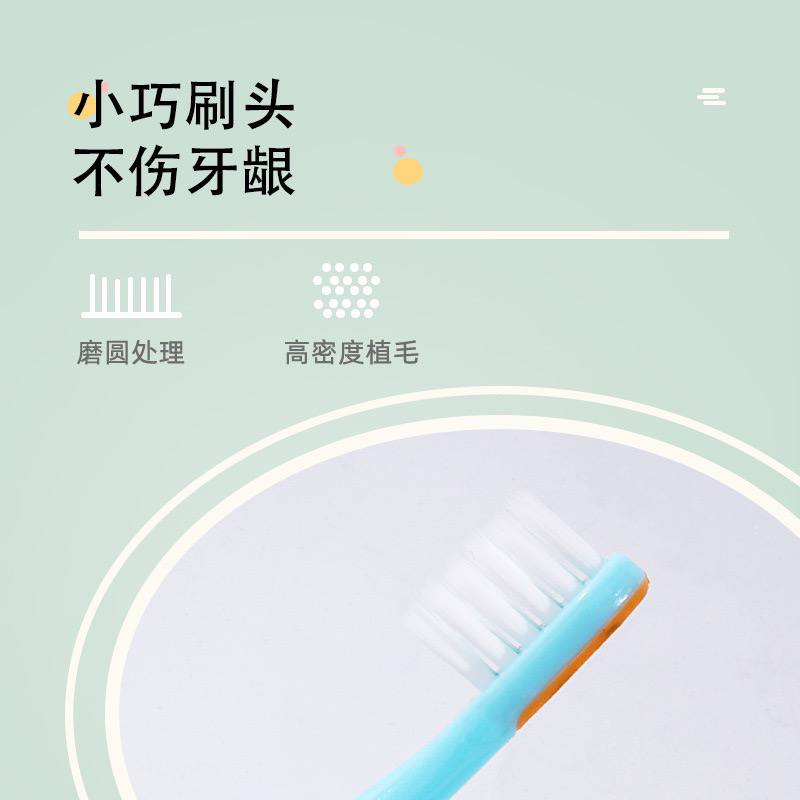 Детская зубная щётка с маленькой головкой и ультратонкой мягкой щетиной (0,12 мм), подходит для детей 6–12 лет. — изображение 2